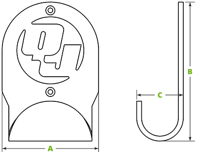 QuickJack wall hangers diagram genesis equipment