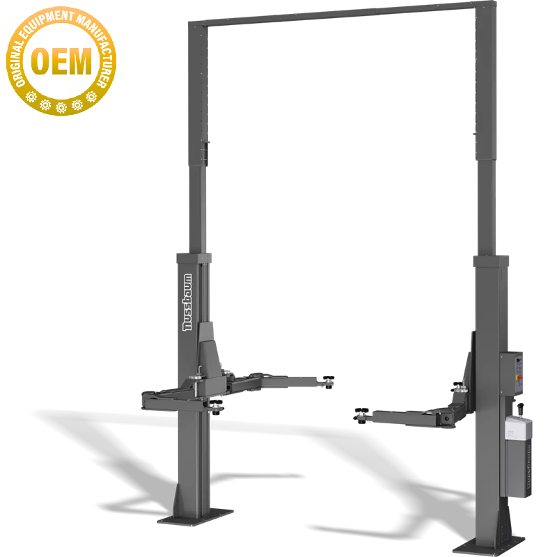 Mercedes approved 2 post hoist for lifting a variety of vehicles