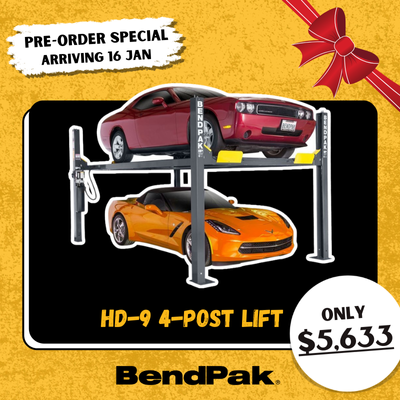4-post standard parking lift hoist Australia Genesis Equipment