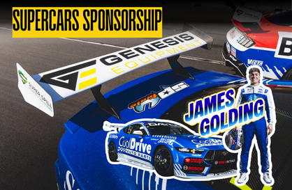 James Golding Supercars driver sponsorship Genesis Equipment Australia
