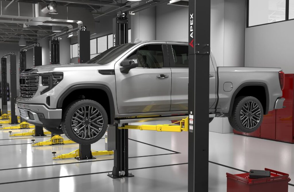 how to assess the right 2 post hoist based on ceiling height and shed garage space Apex AL10CS