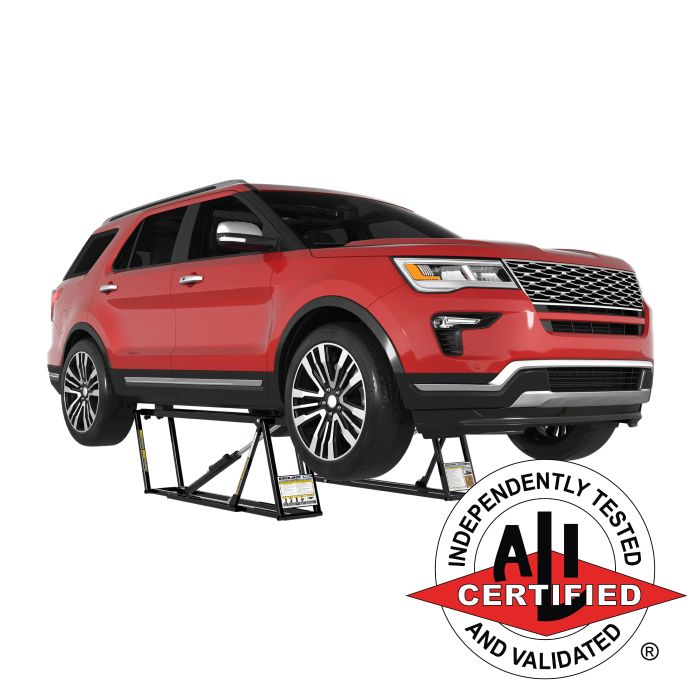 QuickJack 6000TLX extended-length portable car lift with 2,722 kg capacity and 1,930 mm frames