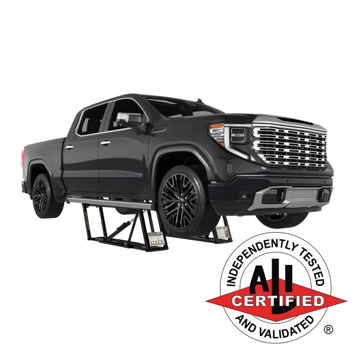 QuickJack 8000TLX extended-length portable ute lift with 3,629 kg capacity and 1,930 mm frames