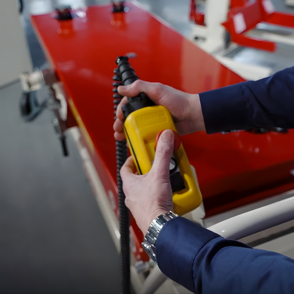 Stertil-Koni HDLT-20 EV battery lift table with remote control