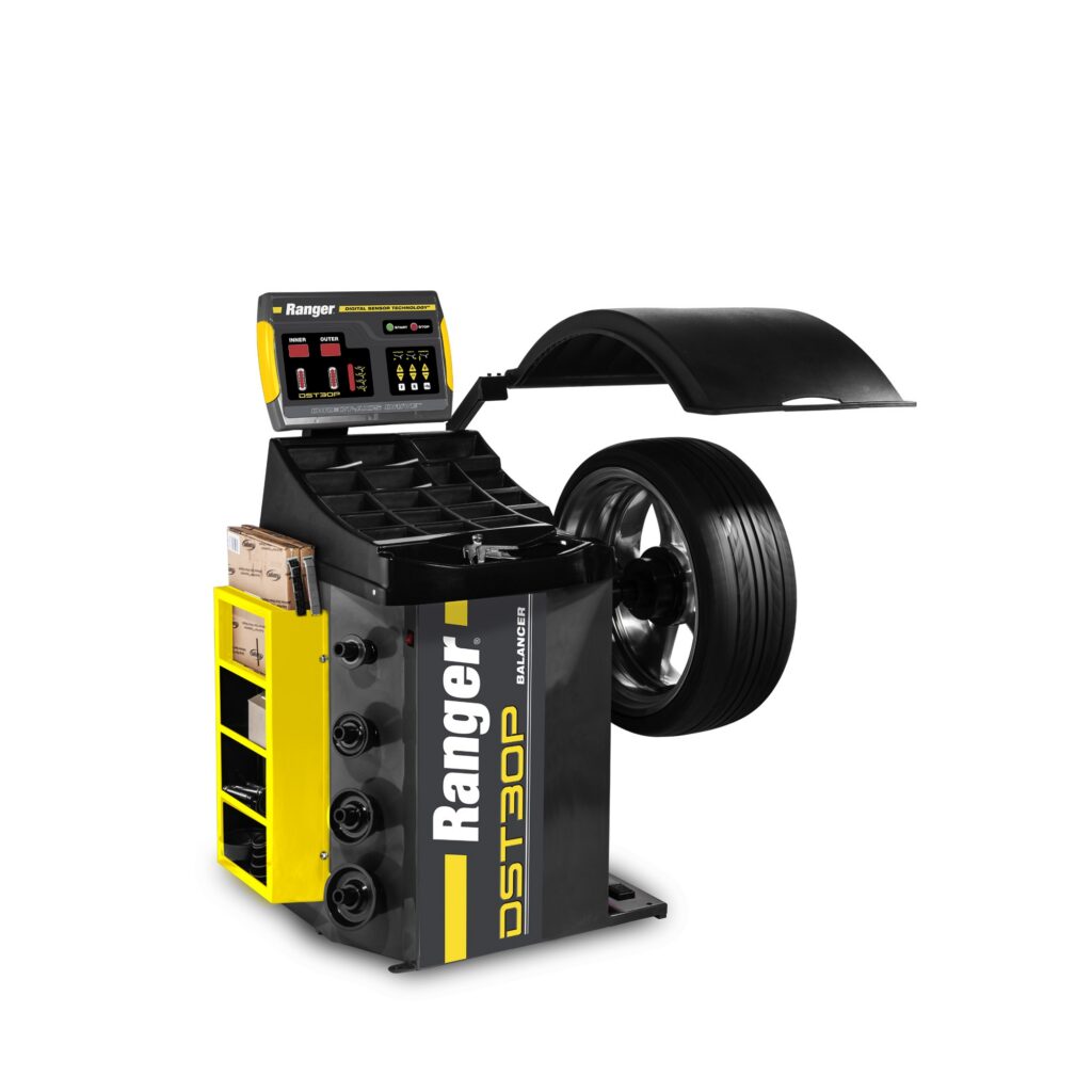 Ranger DST30P wheel balancer with 40 mm shaft and full-tilt display panel, Genesis Equipment Australia